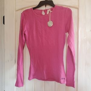 Joules Equestrian Long Sleeve Keyhole Eyelet Shirt